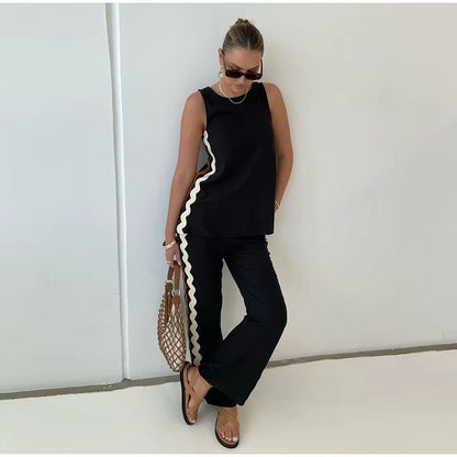 Wellentrim - Tanktop mit Weitbeiniger Relaxhose Set - Livezo