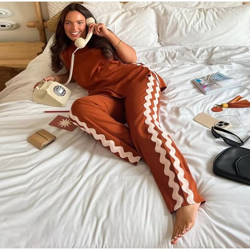 Wellentrim - Tanktop mit Weitbeiniger Relaxhose Set - Livezo