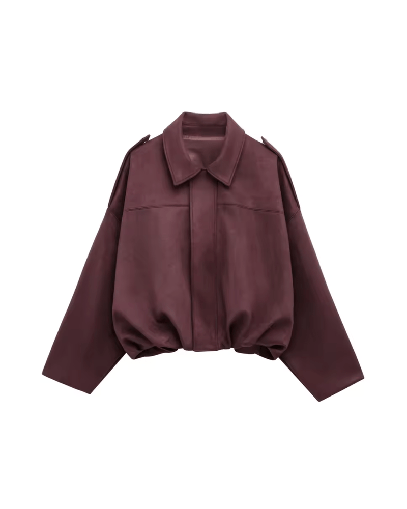 Wildleder - Bomberjacke für Damen - Livezo