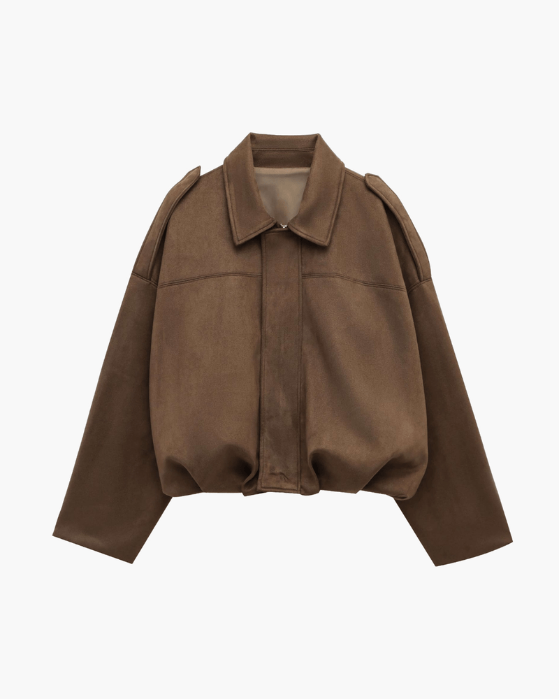 Wildleder - Bomberjacke für Damen - Livezo