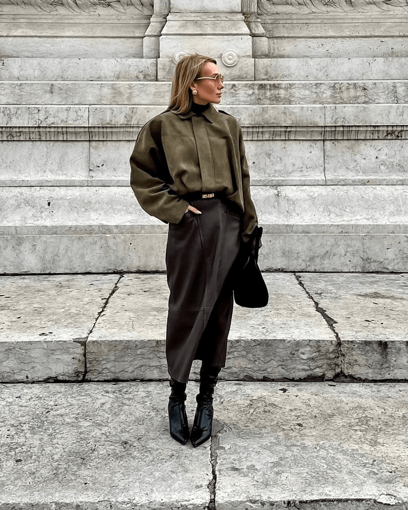 Wildleder - Bomberjacke für Damen - Livezo
