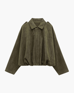 Wildleder - Bomberjacke für Damen - Livezo