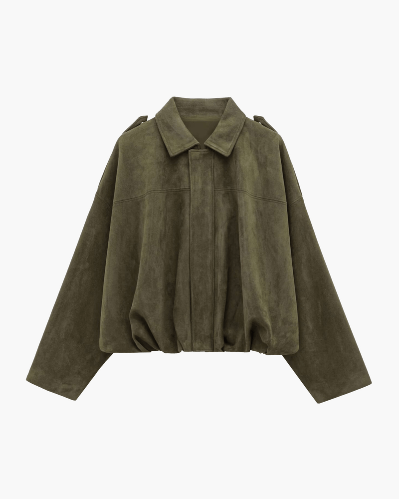 Wildleder - Bomberjacke für Damen - Livezo