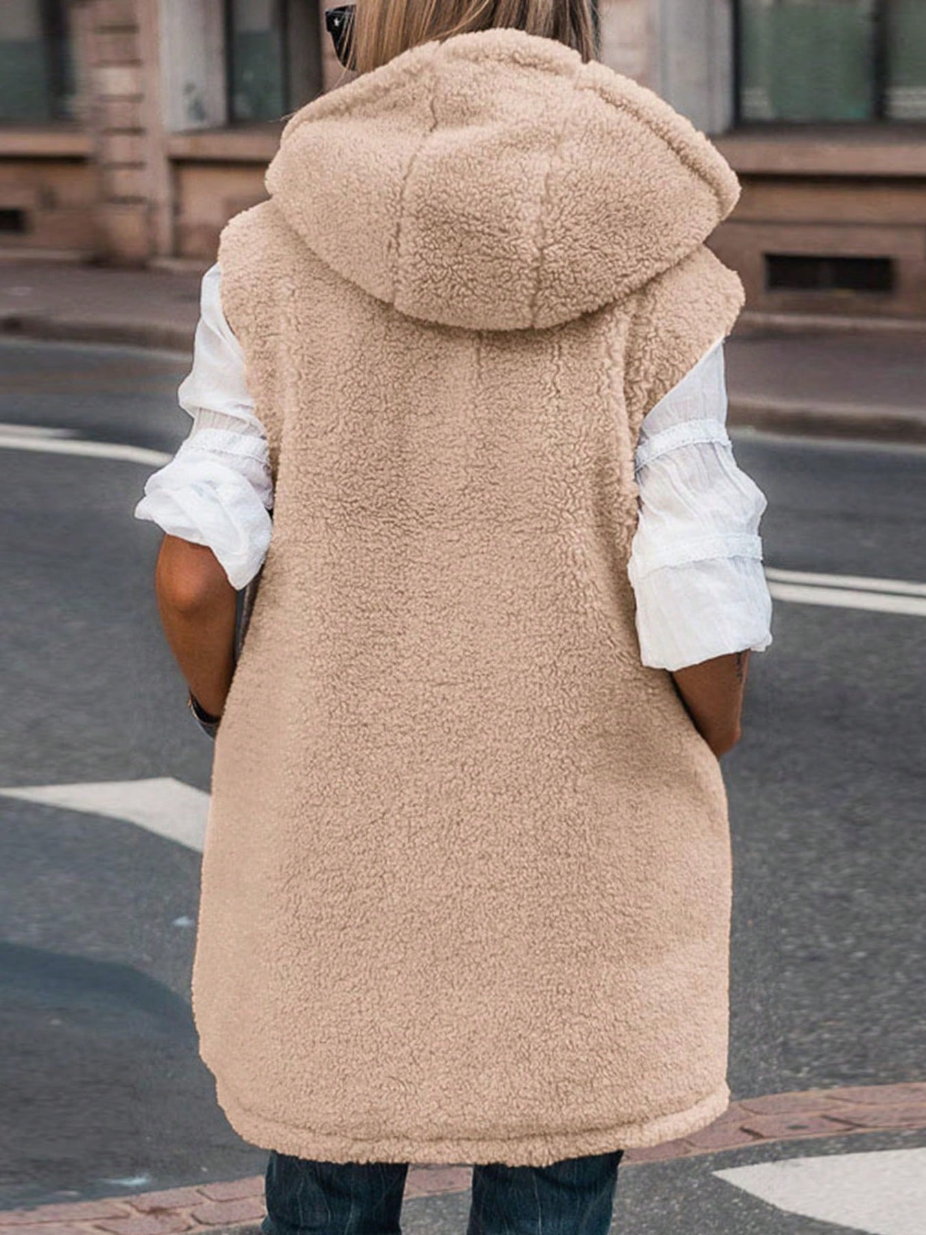 Xenia - Damen - Wendeweste für den Herbst, ärmellose Wolljacke - Livezo