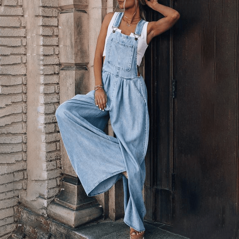 Yvette - Denim - Overall - Livezo