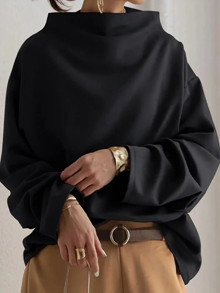 Zita - Hochgeschlossener Pullover - Livezo