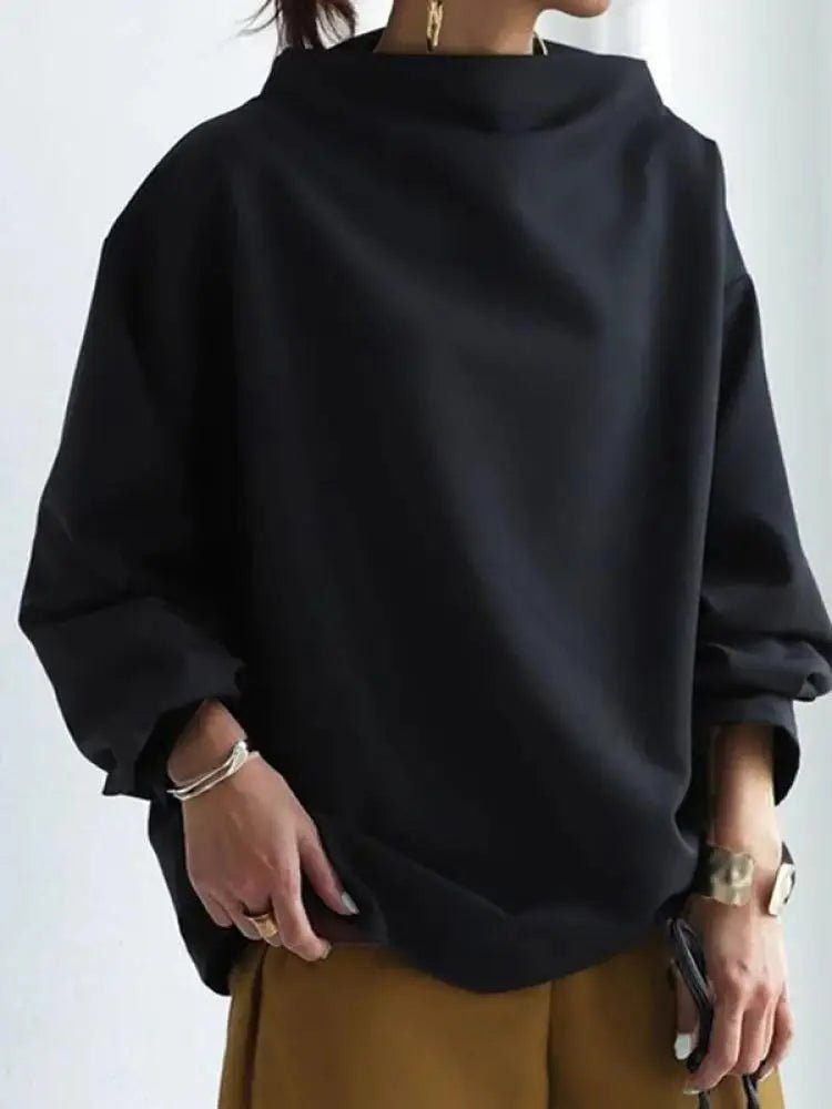 Zita - Hochgeschlossener Pullover - Livezo