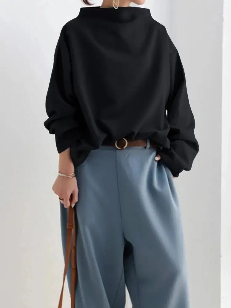 Zita - Hochgeschlossener Pullover - Livezo