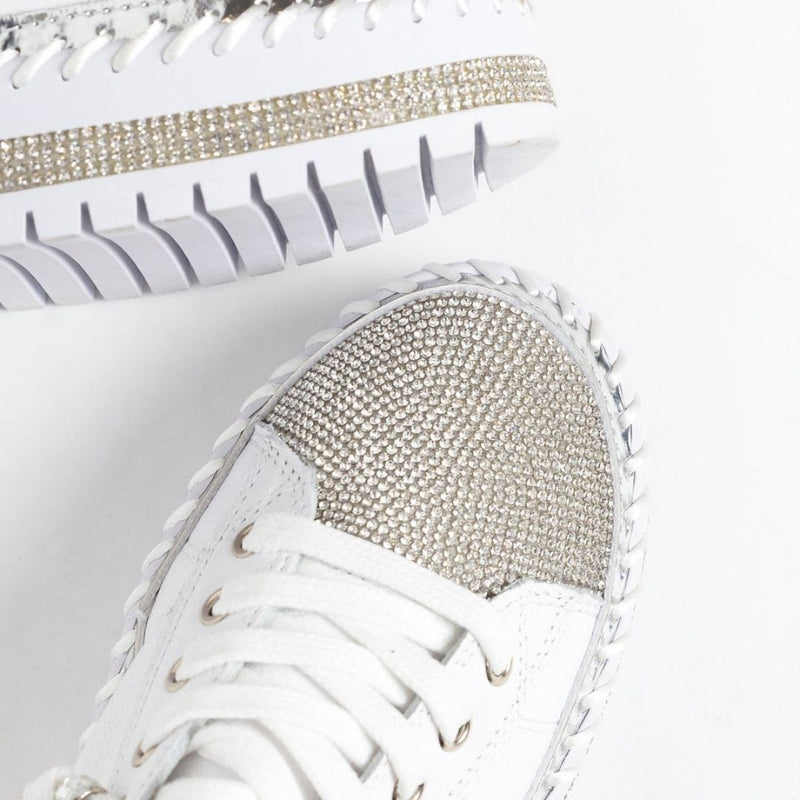 50% RABATT | Freya - Turnschuhe aus diamant silber leder