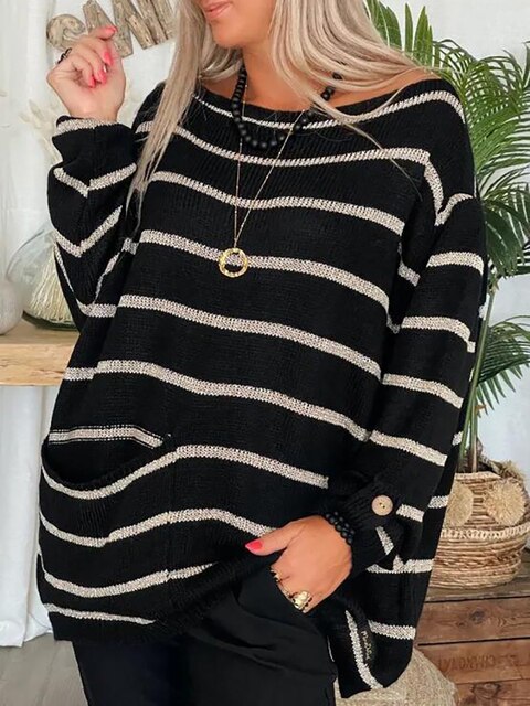 Ava - Schicker gestreifter Pullover