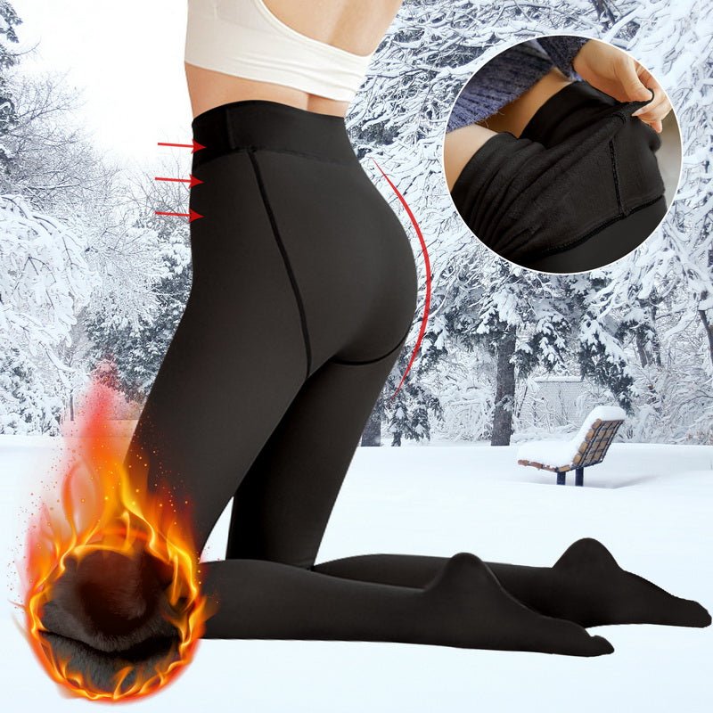 ComfyLeggings | Gefutterte Plüschstrumpfhose - Livezo