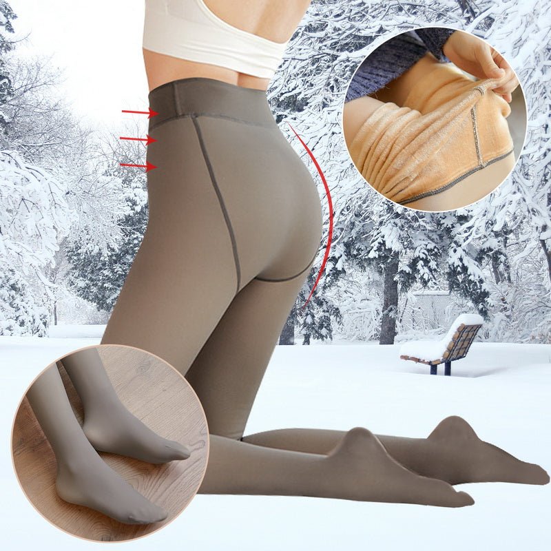ComfyLeggings | Gefutterte Plüschstrumpfhose - Livezo