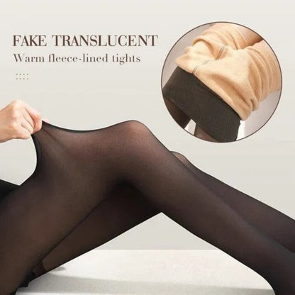ComfyLeggings | Gefutterte Plüschstrumpfhose - Livezo