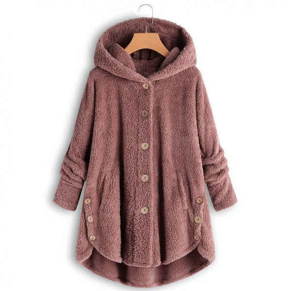 Monika - Wolljacke mit Kapuze - Livezo